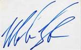 Mike Tyson & Evander Holyfield Signed & Framed 3x5 Index Card BAS #AC26944