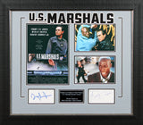 Wesley Snipes & Tommy Lee Jones U.S. Marshals Signed Framed Display BAS #AD04899