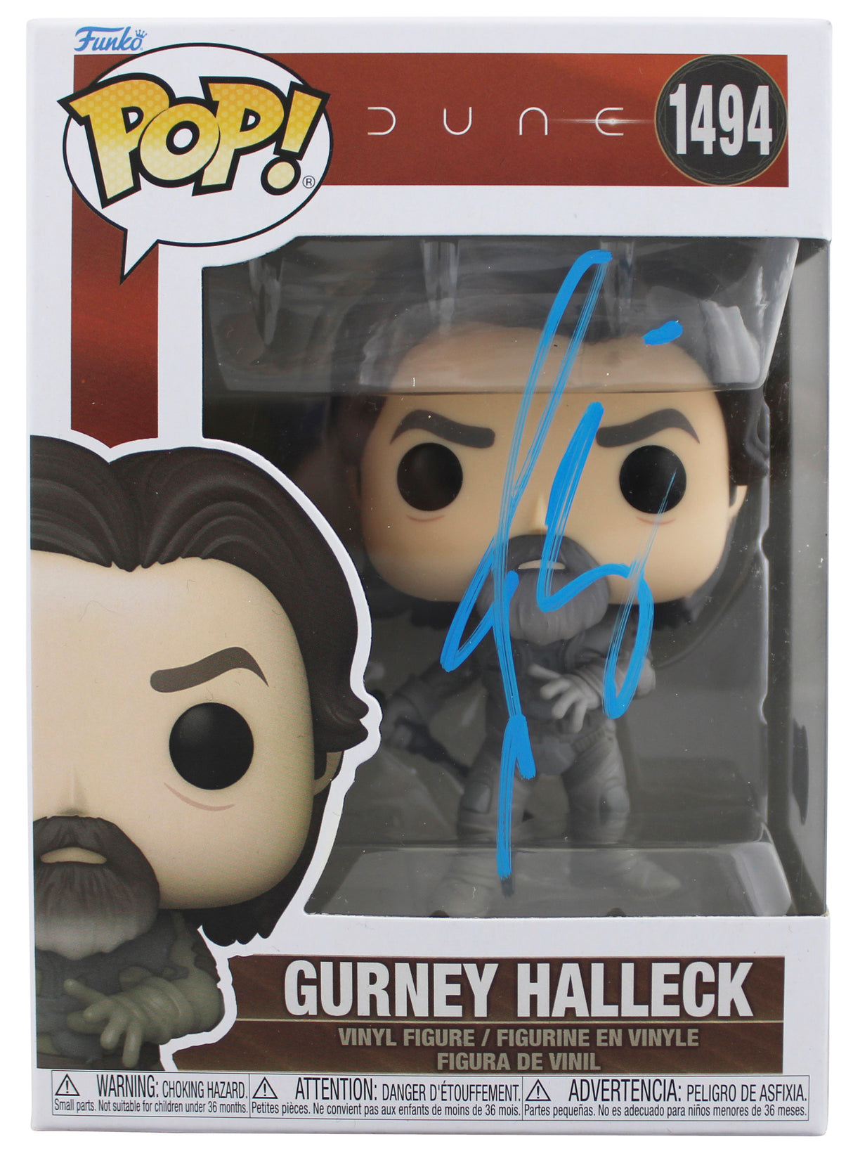 Josh Brolin Dune Signed Gurney Halleck #1494 Funko Pop Vinyl Figure BAS