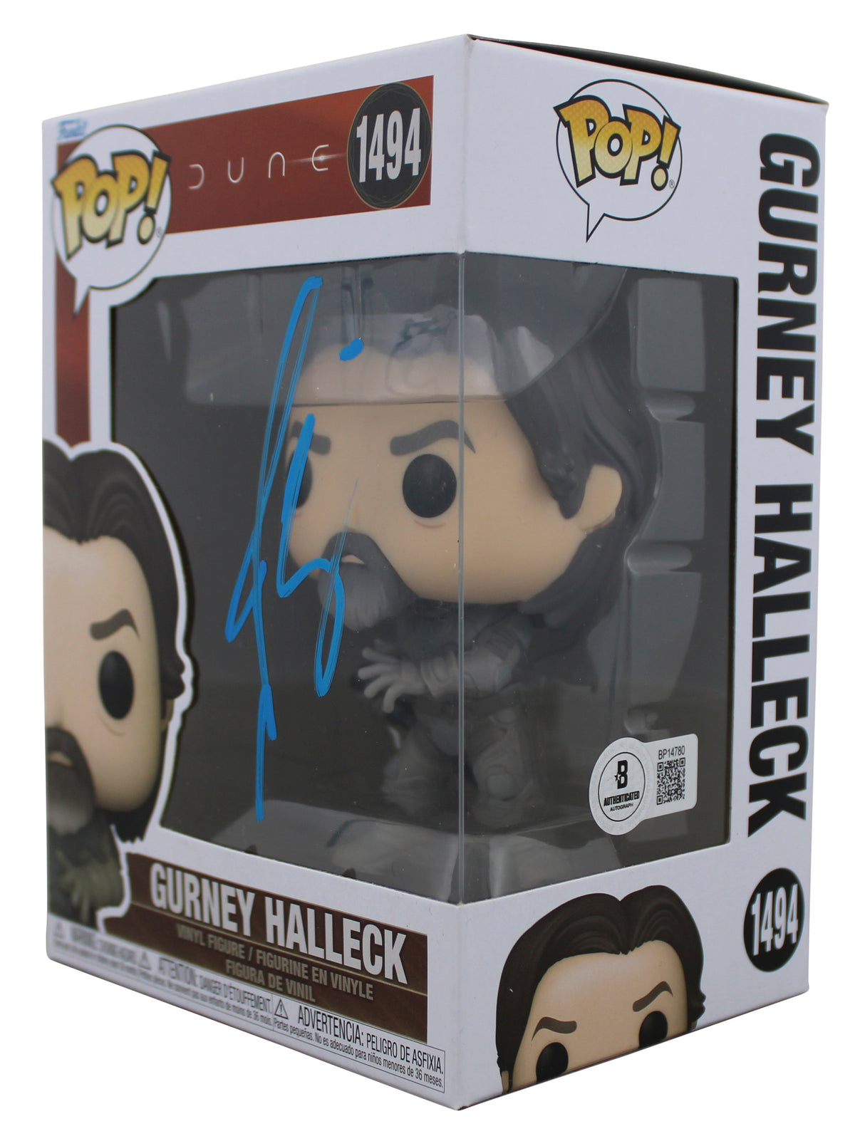 Josh Brolin Dune Signed Gurney Halleck #1494 Funko Pop Vinyl Figure BAS