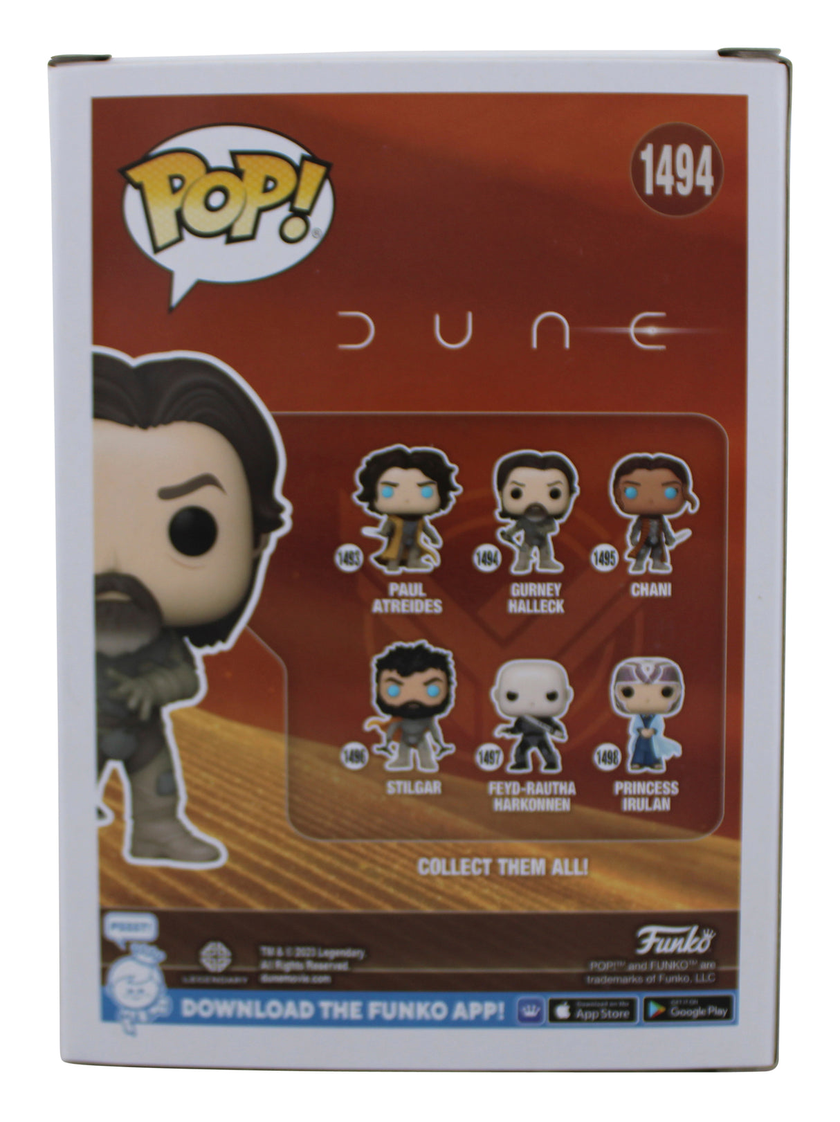 Josh Brolin Dune Signed Gurney Halleck #1494 Funko Pop Vinyl Figure BAS