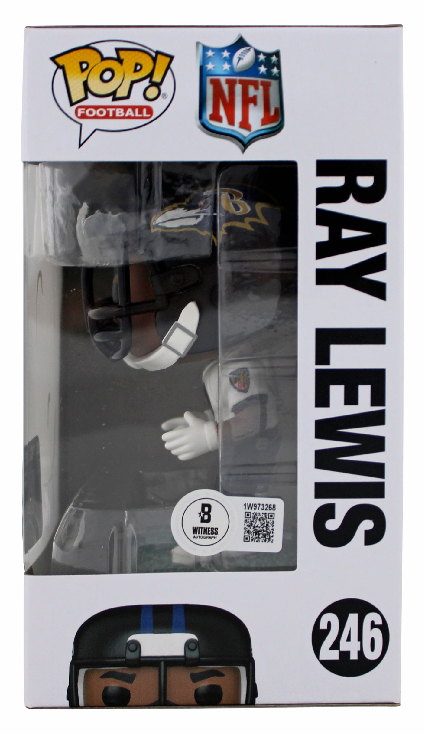 Ravens Ray Lewis Authentic Signed #246 Funko Pop Vinyl Figure BAS Wit #1W973268