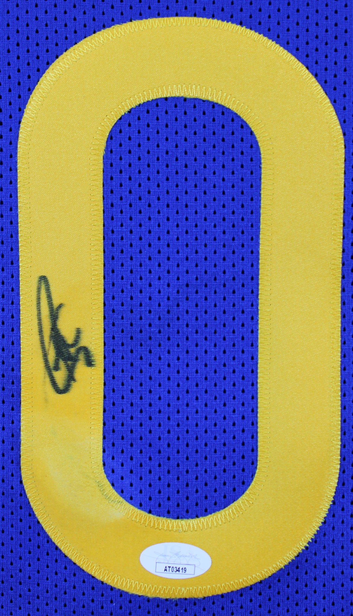 Stephen Curry Authentic Signed Blue Pro Style Jersey Autographed JSA #AT03419