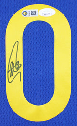 Warriors Stephen Curry Signed Blue Nike Icon Edition Swingman Jersey JSA