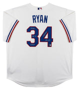 Rangers Nolan Ryan "4x Insc" Authentic Signed White Nike Jersey Autographed BAS