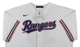 Rangers Nolan Ryan Authentic Signed White Nike Jersey Autographed BAS