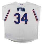 Rangers Nolan Ryan Authentic Signed White Nike Jersey Autographed BAS