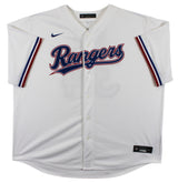 Rangers Nolan Ryan Authentic Signed White Nike Jersey Autographed BAS