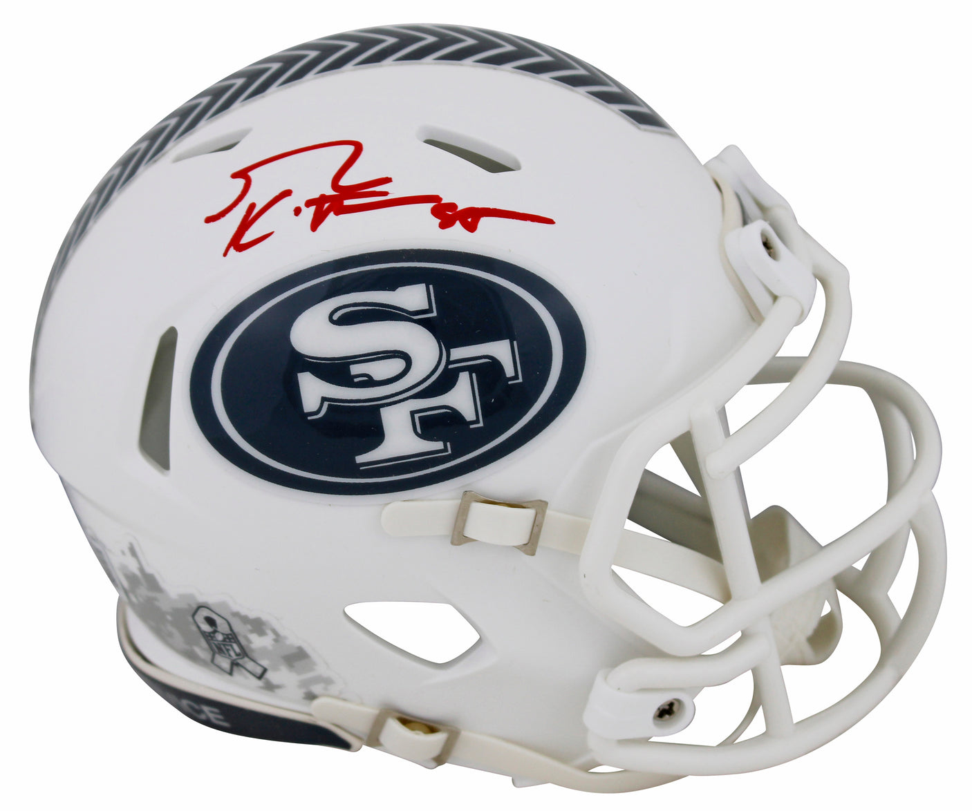 George Kittle Signed 49ers Salute to Service Mini Helmet - BAS Witnessed