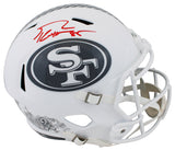 George Kittle Signed 49ers Salute To Service Full Size Helmet BAS Wit