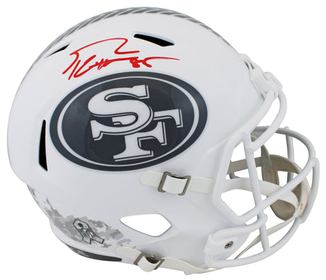 49ers George Kittle Signed Salute To Service III F/S Speed Rep Helmet BAS Wit