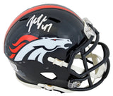 Broncos John Lynch Authentic Signed 1997-23 TB Speed Mini Helmet BAS Witnessed