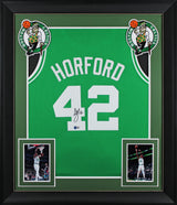 Al Horford Authentic Signed Green Pro Style Framed Jersey BAS Witnessed