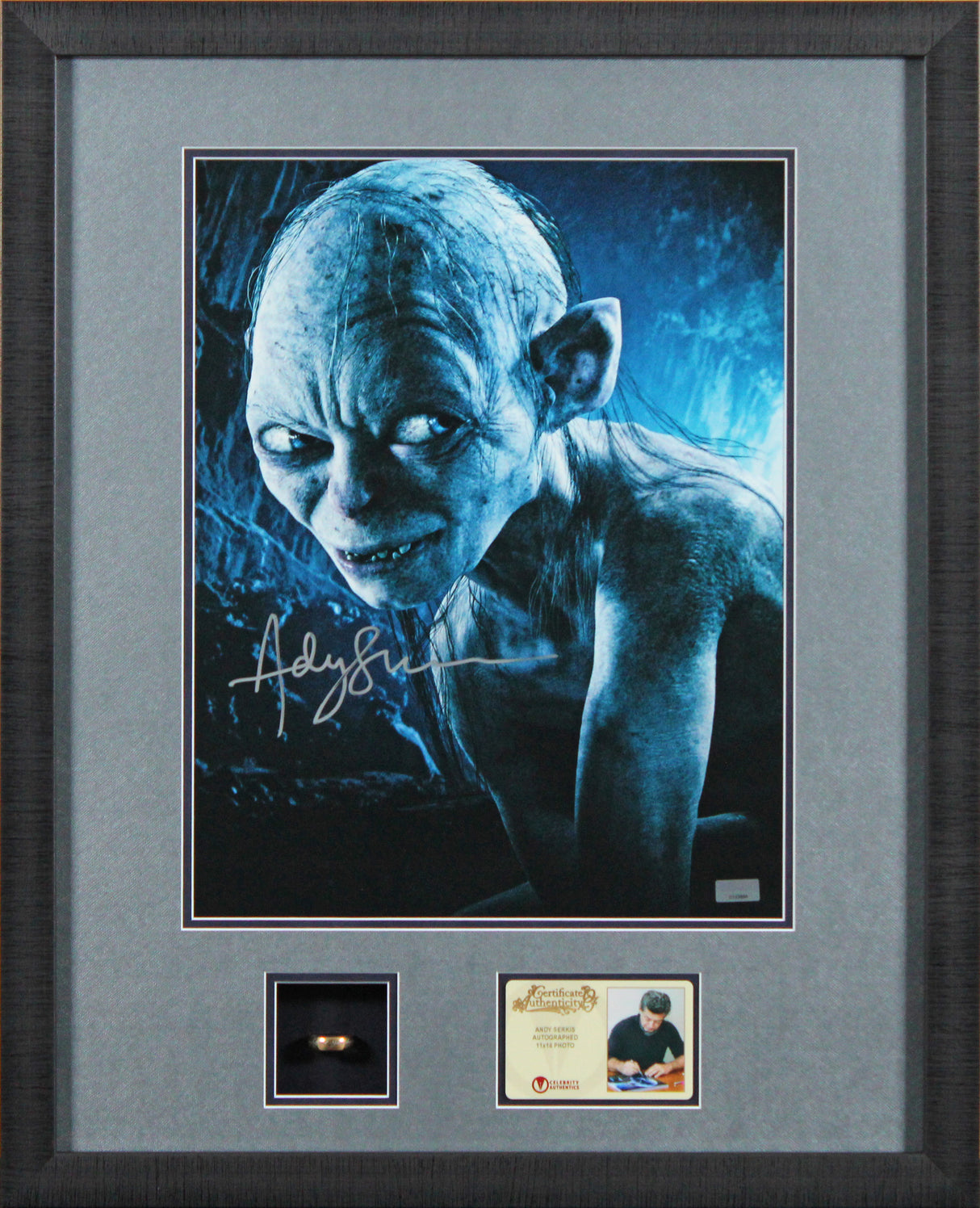 Andy Serkis Lord of the Rings Authentic Signed 11x14 Framed Photo BAS #AE09876