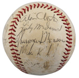 1971 Yankees (19) Munson, Stottlemyre, Alou Signed Oal Baseball PSA/DNA #AC00182