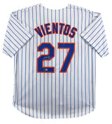 Mark Vientos Authentic Signed White Pinstripe Pro Style Jersey BAS Witnessed