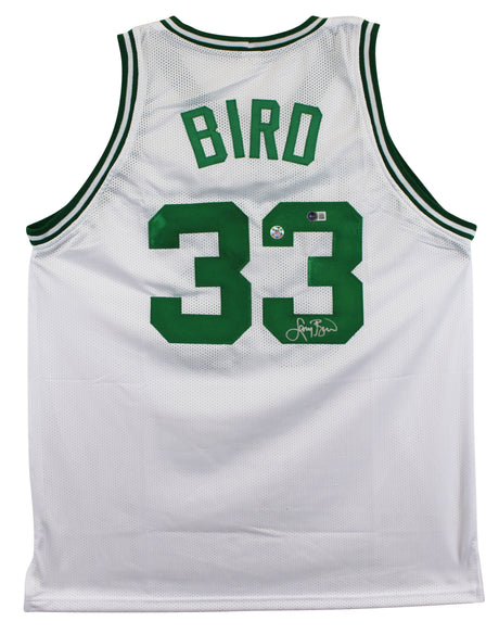 Larry Bird Authentic Signed White Pro Style Jersey Autographed BAS 2