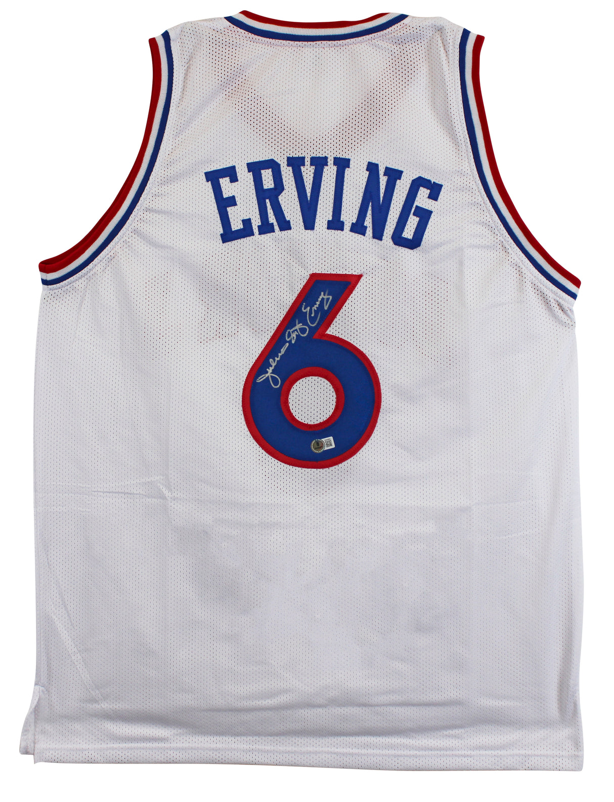 Julius "Dr. J" Erving Authentic Signed White Pro Style Jersey Autographed BAS