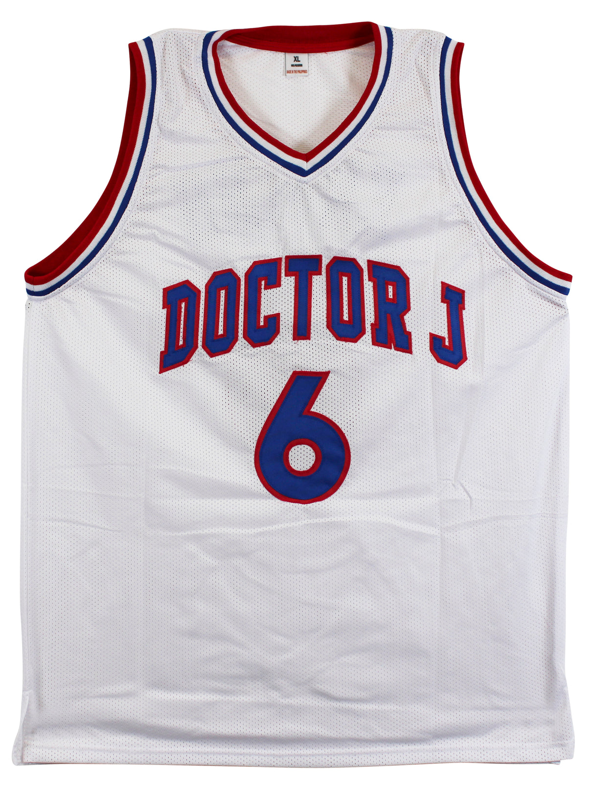 Julius "Dr. J" Erving Authentic Signed White Pro Style Jersey Autographed BAS