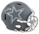 Cowboys Tony Dorsett Signed Slate Full Size Speed Rep Helmet BAS Witnessed