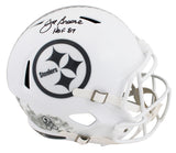 Steelers Joe Greene "HOF 87" Signed STS III Full Size Speed Rep Helmet BAS Wit