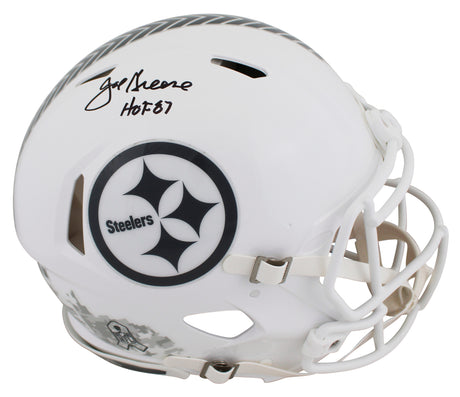 Steelers Joe Greene "HOF 87" Signed STS III Full Size Speed Proline Helmet BAS W