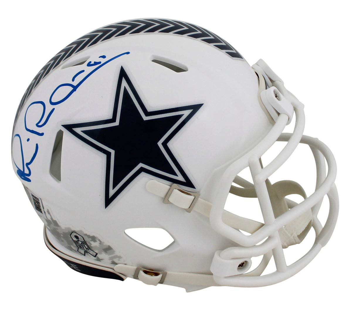 Cowboys Michael Irvin Signed STS III Speed Mini Helmet W/ Case BAS Witnessed