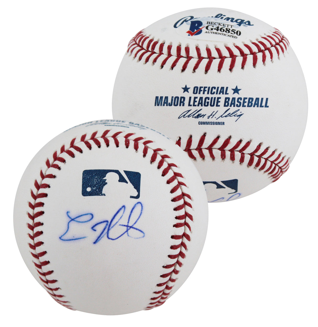 Dodgers Kike Hernandez Authentic Signed Selig Oml Baseball BAS #G46850