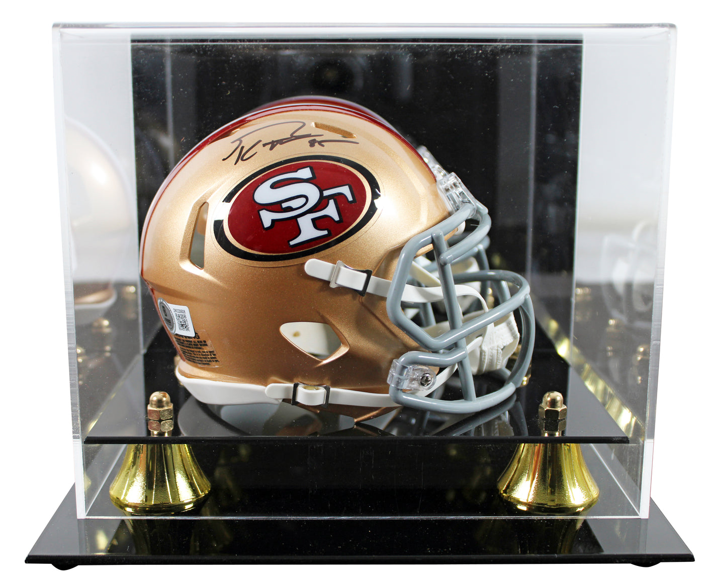 George Kittle Signed 49ers Mini Helmet with Display Case - Beckett COA