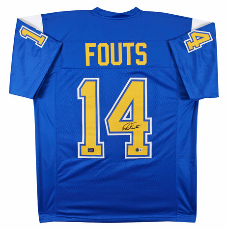 Dan Fouts Authentic Signed Blue Throwback Pro Style Jersey BAS Witnessed