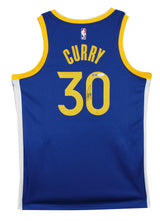 Warriors Stephen Curry Signed Blue Nike Icon Edition Swingman Jersey JSA