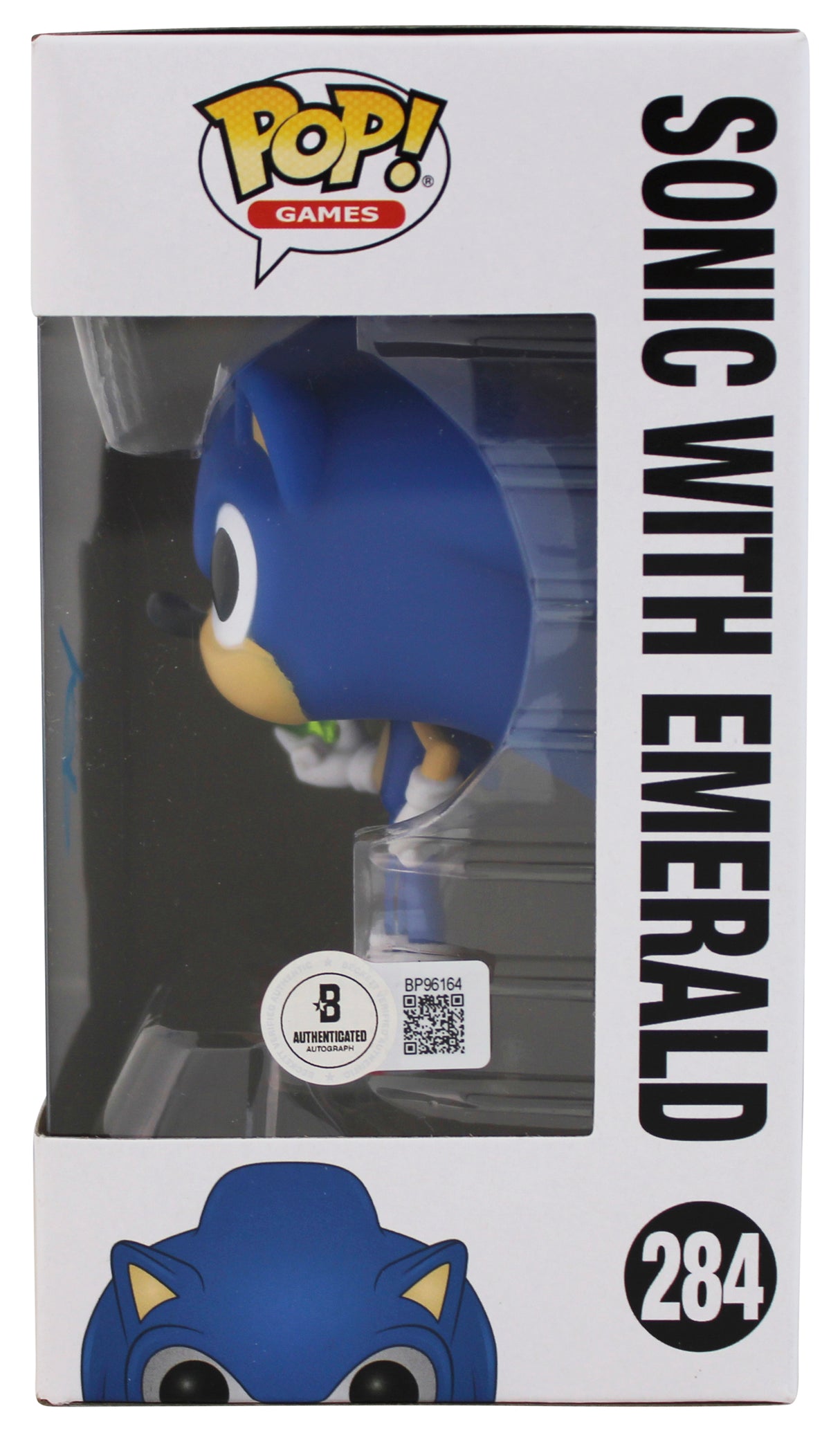 Ben Schwartz Sonic The Hedgehog Authentic Signed #284 Funko Pop Vinyl Figure BAS