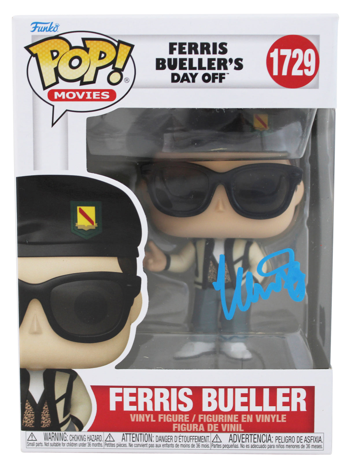 Matthew Broderick Ferris Bueller Signed #1729 Funko Pop Vinyl Figure BAS