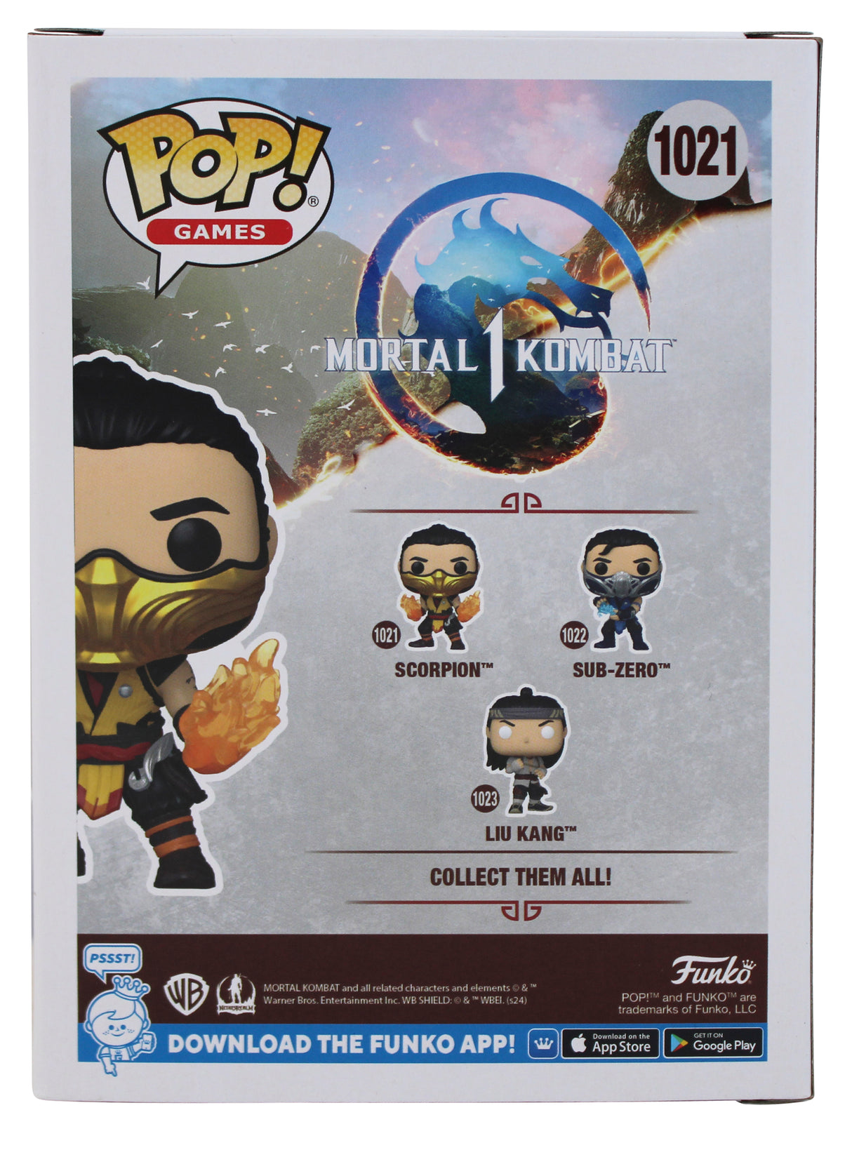 Hiroyuki Sanada Mortal Kombat Signed Scorpion #1021 Funko Pop Vinyl Figure BAS