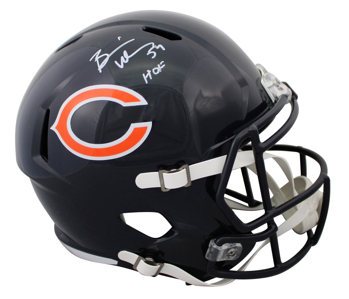 Bears Brian Urlacher "HOF" Signed Full Size Speed Rep Helmet BAS Wit #2W415934