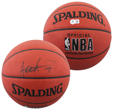 Celtics Dee Brown Authentic Signed Spalding I/O Basketball BAS #BQ45780