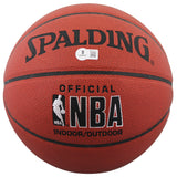 Knicks Earl Monroe Authentic Signed Spalding I/O Basketball BAS #BQ45773