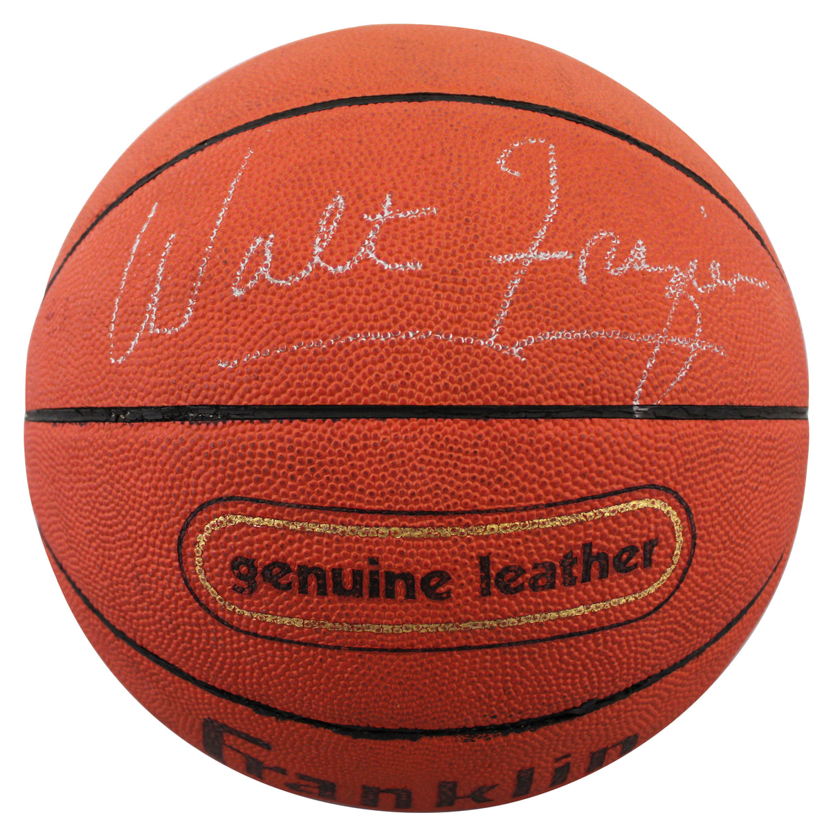 Knicks Walt Frazier Signed Franklin Genuine Leather Basketball BAS #BQ45777