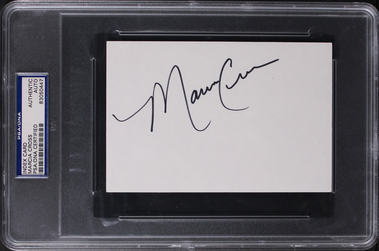 Marcia Cross Desperate Housewives Authentic Signed 4x6 Index Card PSA/DNA Slab