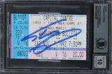 Magic Shaquille O'Neal Signed 1992 NBA Game #1 Ticket Stub Auto 10 BAS Slabbed