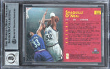 Magic Shaquille O'Neal Signed 1996 Topps Stars FR #132 Card Auto 10 BAS Slab