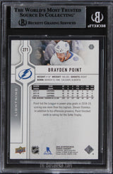 Lightning Brayden Point Authentic Signed 2019 Upper Deck #271 Card BAS Slabbed