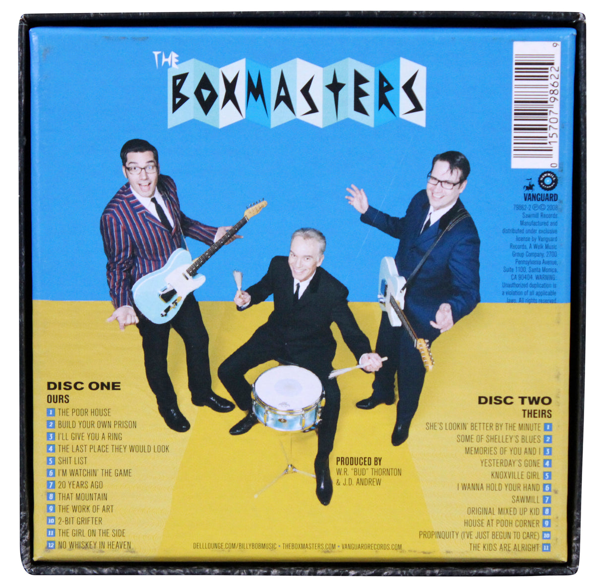 The Boxmasters (3) Thornton, Andrews & Butler Signed CD Box Cover BAS #AE13208