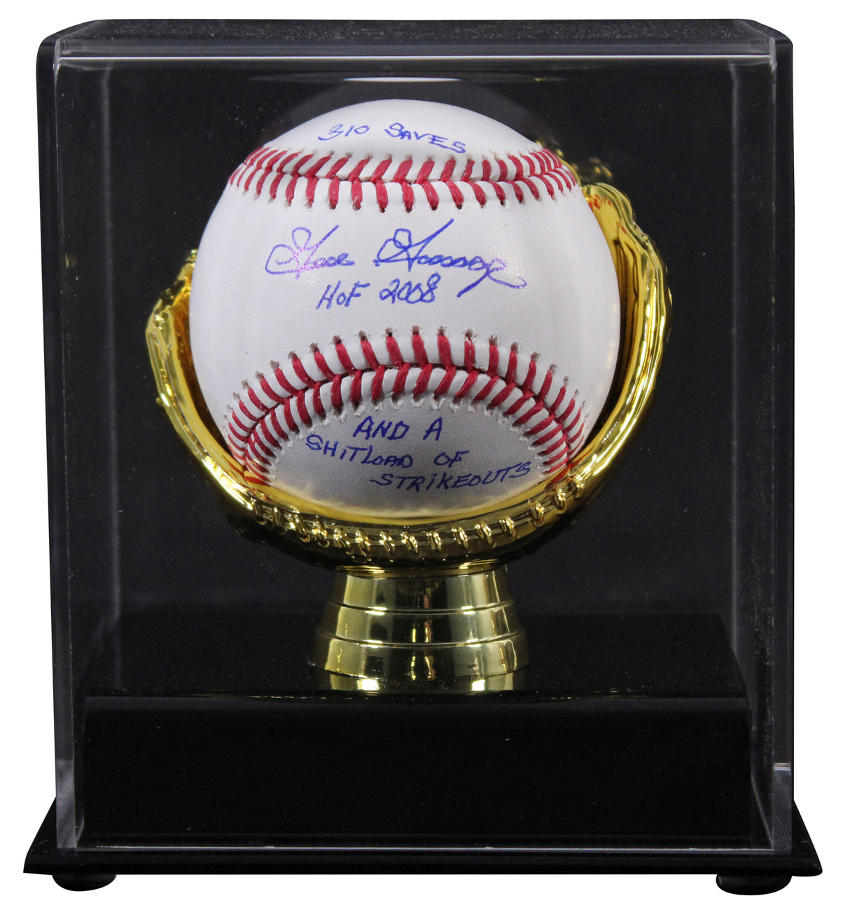 Yankees Goose Gossage "HOF, Svs, & K's" Signed Baseball W/ Case BAS Witnessed