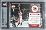 Raptors Demar Derozan Signed 2012 Panini Threads High Flyers #10 Card BAS Slab