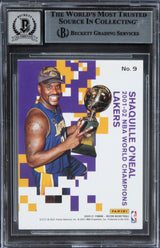 Lakers Shaquille O'Neal Signed 2020 Panini Recon EOTP #9 Card Auto 10! BAS Slab