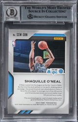 Shaquille O'Neal Signed 2020 Panini Prizm Swatches #14 Card Auto 10 BAS Slab 2