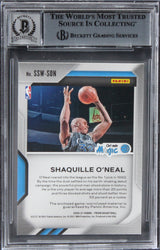 Shaquille O'Neal Signed 2020 Panini Prizm Swatches #14 Card Auto 10 BAS Slab 1