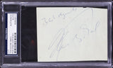 Theodore Bikel My Fair Lady Authentic Signed 3.5x4.5 Cut Signature PSA/DNA Slab