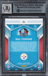 Steelers Bill Cowher Signed 2020 Donruss Inducted #1 Card Auto 10! BAS Slabbed